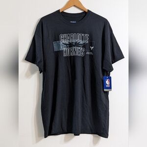 Charlotte Hornets Men's Black Ultimate Style Cotton Short Sleeve T-shirt, XL